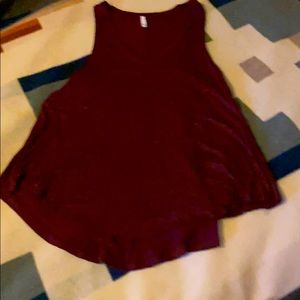 Maroon tank with a little sparkle